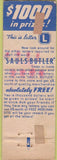 Matchbook Cover - Saul's Butler Co Albany NY credit clothing