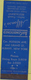 Matchbook Cover - Alfonso's Italian Restaurantt Albany NY