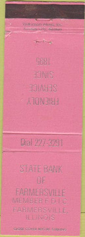 Matchbook Cover - State Bank of Farmersville IL