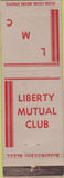 Matchbook Cover - Liberty Mutual Club WEAr
