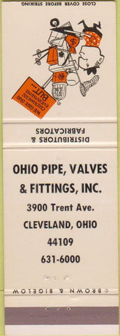 Matchbook Cover - Ohio Pipe Valve Fittings Cleveland OH