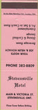 Matchbook Cover - Stevensville Hotel ON