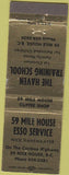 Matchbook Cover - Esso oil gas 59 Mile House BC