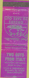 Matchbook Cover - Two Guys From Italy Glendale CA pizza