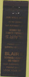 Matchbook Cover - Blair's Cleaners NO TOWN