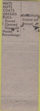 Matchbook Cover - Blair's Cleaners NO TOWN