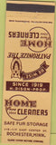 Matchbook Cover - Home Cleaners Rochester MN owl