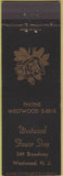 Matchbook Cover - Westwood Flower Shop NJ