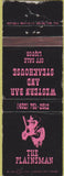 Matchbook Cover - The Plainsman Western Bar Steakhouse NO TOWN WEAR