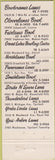 Matchbook Cover - Great Leaks Recreation Co Detroit MI bowling