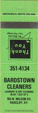 Matchbook Cover - Bardstown Cleaners Radcliff KY