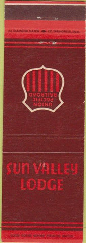 Matchbook Cover - Union Pacific Railroad Sun Valley Lodge
