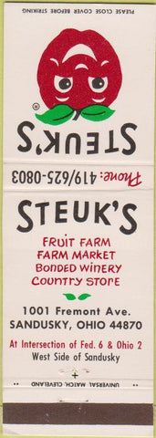 Matchbook Cover - Steuk's Sandusky OH