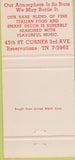 Matchbook Cover - Red Sauce New York City Italian Food 30 Strike