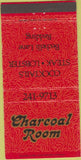 Matchbook Cover - Charcoal Room Redding CA 30 Strike