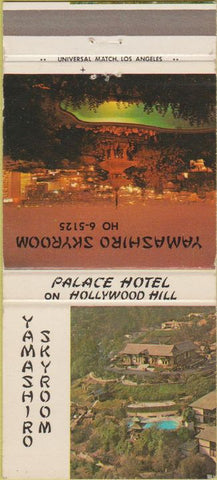 Matchbook Cover - Yamashiro Skyroom Hollywood Hill CA 30 Strike