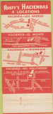 Matchbook Cover - Rusty's Hacienda Los Angeles Gledale El Monte CA 30 Strike