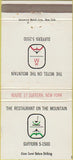 Matchbook Cover - Motel Restaurant on the Mountain Suffern NY WEAR 30 Strike