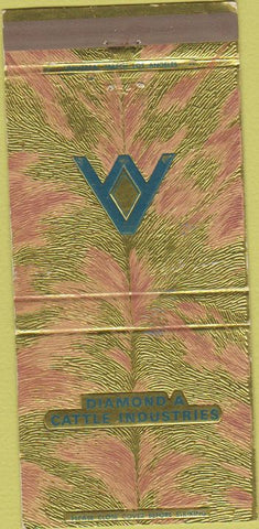 Matchbook Cover - Diamond A Cattle feeding Thermal CA Roswell NM 30 Strike
