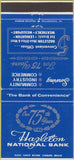 Matchbook Cover - Hazleton National Bank PA Lehighton Weissport 30 Strike