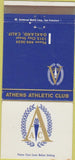 Matchbook Cover - Athens Athletic Club Oakland CA 30 Strike