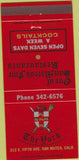 Matchbook Cover - The York San Mateo CA 30 Strike