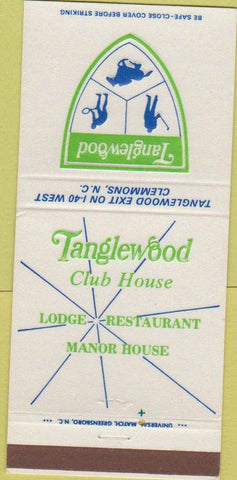 Matchbook Cover - Tangewood Clemmons NC Club House 30 Strike
