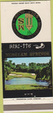 Matchbook Cover - Soselem Springs golf Club Fleetwood PA 30 Strike