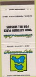 Matchbook Cover - Treasure Lake Dubois PA 30 Strike