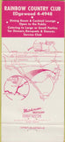 Matchbook Cover - Quialy Valley Country Club Azusa CA 30 Strike