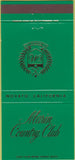 Matchbook Cover - Marin Country Club Novato CA 30 Strike
