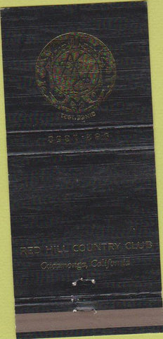 Matchbook Cover - Red Hill Country Club Cucamonga CA 30 Strike