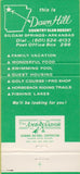 Matchbook Cover - Dawn Hill Country Club Siloam Springs AR 30 Strike