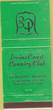 Matchbook Cover - Irvine Coast Country Club Newport Beach CA 30 Strike