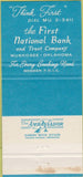 Matchbook Cover - First National Bank Trust Muskogee OK 30 Strike