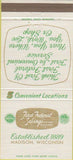 Matchbook Cover - First Federal Savings Madison WI 30 Strike