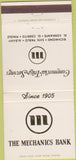 Matchbook Cover - Mechanics Bank El Cerrito San Pablo CA Albany 30 Strike