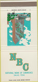 Matchbook Cover - National Bank of Dallas TX 30 Strike
