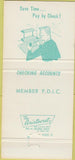 Matchbook Cover - National Bank of Dallas TX 30 Strike