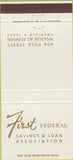 Matchbook Cover - First Federal Savings Loan Amarillo TX 30 Strike