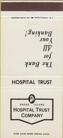 Matchbook Cover - Hospital Trust Co RI 30 Strike