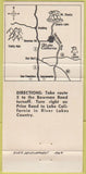 Matchbook Cover - Lake California River Lake County CA 30 Strike