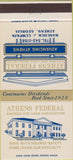 Matchbook Cover - Athens Federal GA 30 Strike