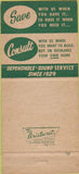 Matchbook Cover - Home Savings Loan ATlanta GA white 30 Strike