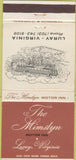 Matchbook Cover - The Mimslyn Motor Inn Luray VA 30 Strike