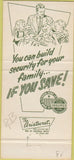 Matchbook Cover - Westland Federal Albany NY 30 Strike