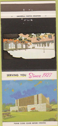Matchbook Cover - Harris County Savings Loan Baytown TX 30 Strike