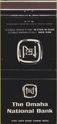 Matchbook Cover - Omaha National Bank NE 30 Strike
