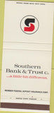 Matchbook Cover - Southern Bank Trust 30 Strike