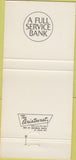 Matchbook Cover - Southern Bank Trust 30 Strike